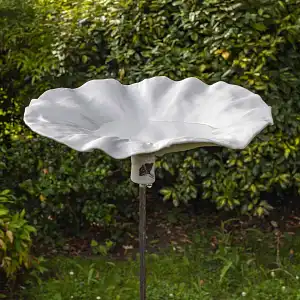 Tuteur décoratif feuille de Lotus en porcelaine
