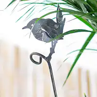 Tuteur décoratif oiseau artisanal