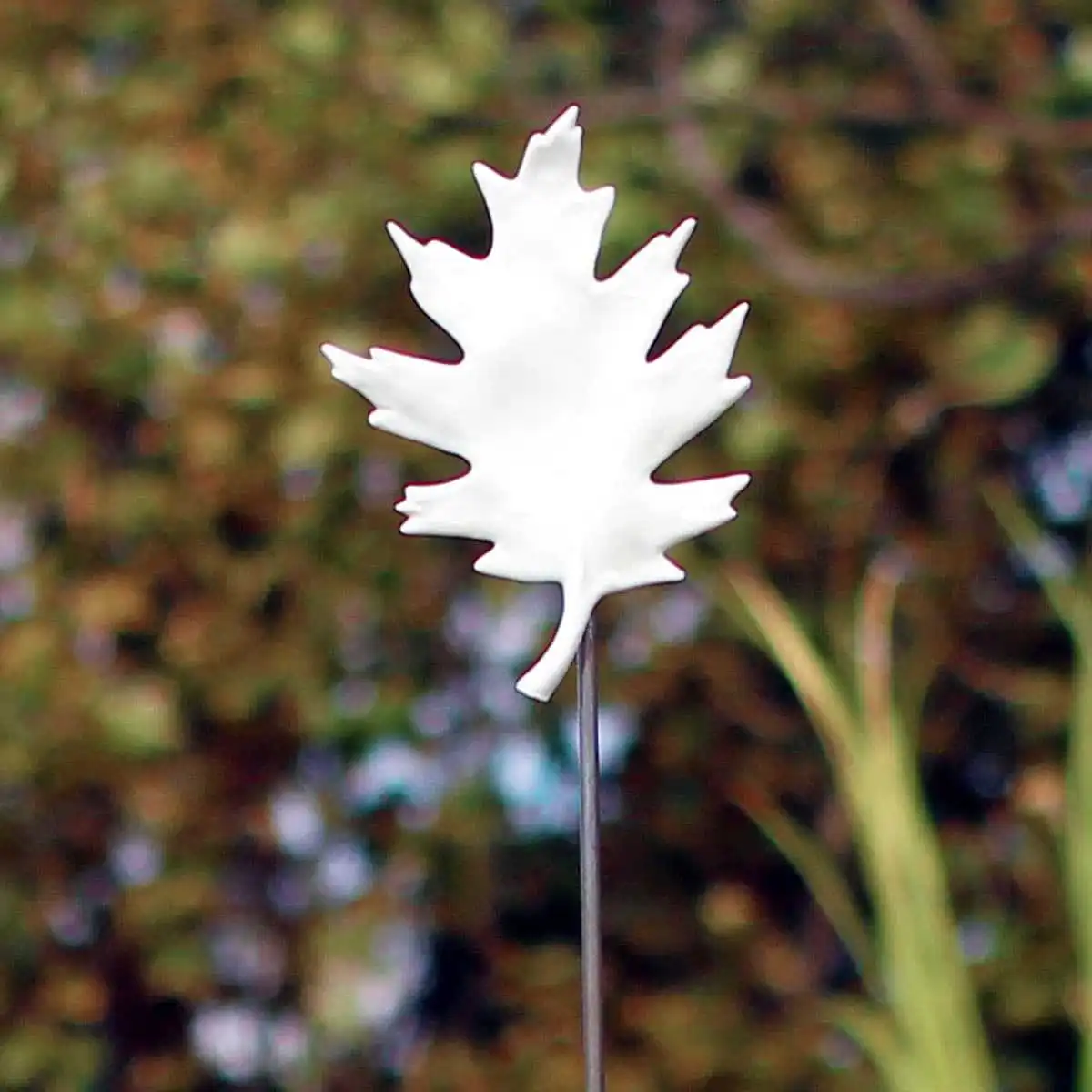 Tuteur feuille Chene en porcelaine  Tuteur feuille Chene en porcelaine