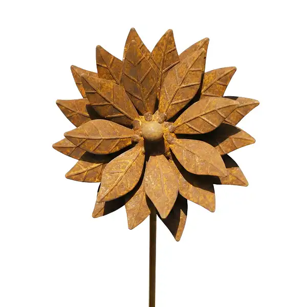 tuteur fleur rouille HT95732  tuteur fleur rouille HT95732