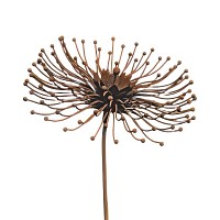 Tuteur fleur Pissenlit en fer brut 32cm