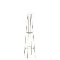 Tuteur colonne - Support pour plante grimpante en acier corten H.120 x D.33cm