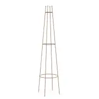 Tuteur colonne - Support pour plante grimpante en acier corten H.150 x D.36cm