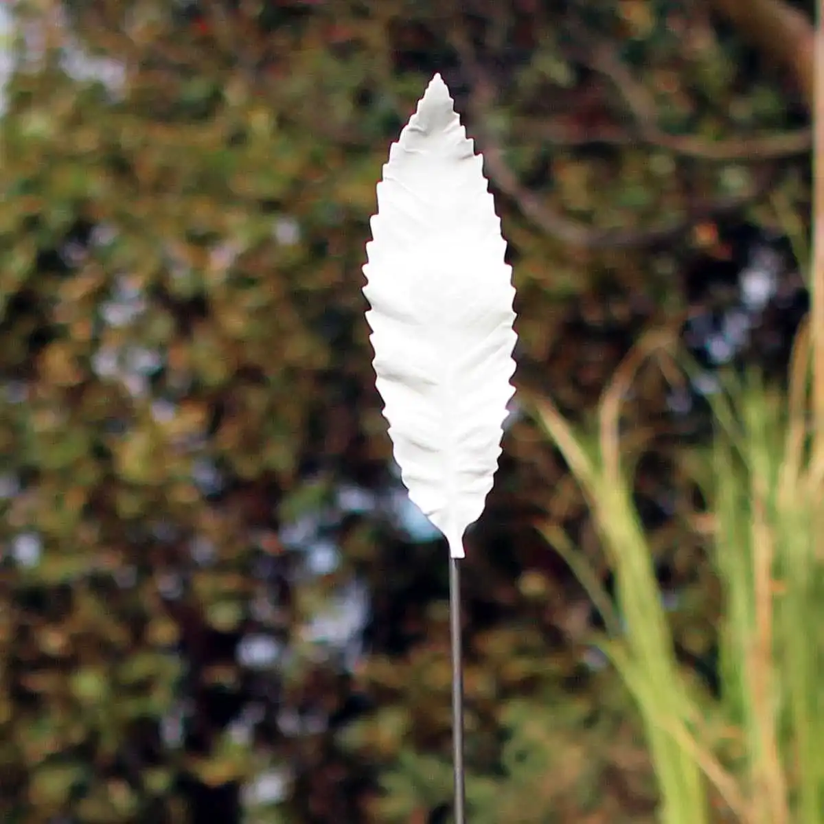 Tuteur feuille Chataignier en porcelaine  Tuteur feuille Chataignier en porcelaine