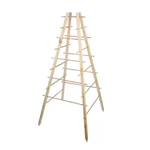 Support plante grimpante pyramide en bois FSC H. 143cm
