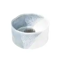 Vase Ikebana en grès émaillé 12cm - Art floral japonais