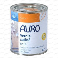Vernis bio transparent satiné Auro 261 0.75L