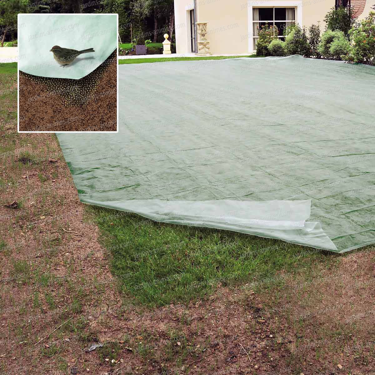 Voile de croissance pelouse gazon pousse rapide 6.4x10m Accessoires