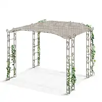 Toile d'ombrage 3x3m avec 8 mousquetons pour tonnelle