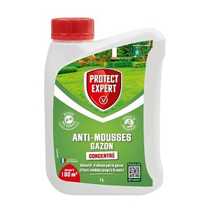 Traitement anti mousses, algues et lichens sur gazon et troncs d'arbre - 1L, jusqu'à 100m2