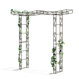 Arche de jardin en fer Zen - L.241 x l.45 x H.218 cm