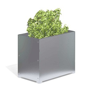 Bac jardinière en acier galvanisé L. 53 x l. 31cm