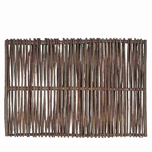 Barrière noisetier L.180 x H.120cm - tressage vertical
