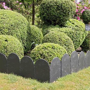Bordure de jardin en ardoise arrondie 20x30cm - lot de 5