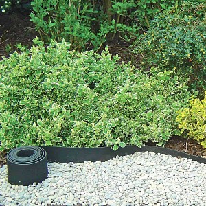 Bordure de jardin en caoutchouc recyclé Gazon L. 5m x H. 13cm