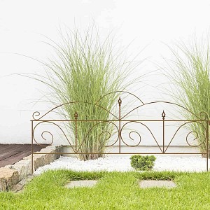 Bordure de jardin lys en acier corten 140cm