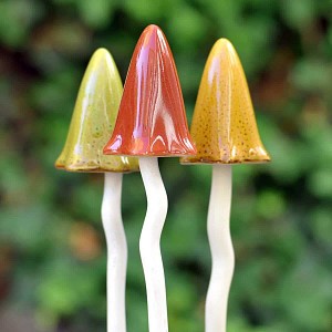 Champignons céramique été - lot de 3