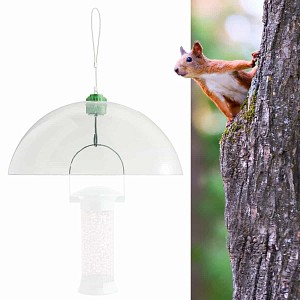 Dome anti ecureuil et anti chat pour mangeoire à oiseau