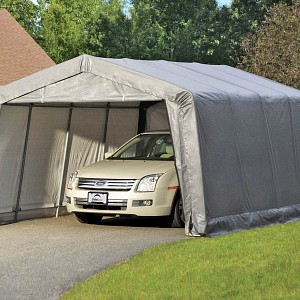 Garage abri souple Gris 18.13m2