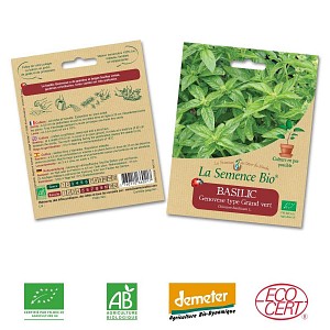Basilic Genovese graine semence bio