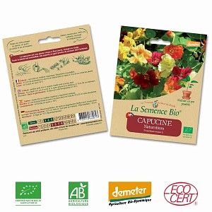 Capucine nasturtium graine semence bio