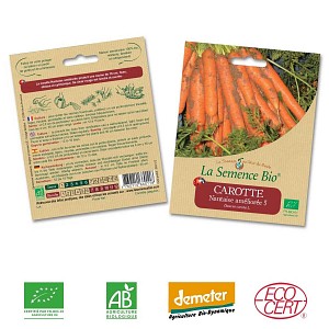 Carotte Nantaise Améliorée graine semence bio