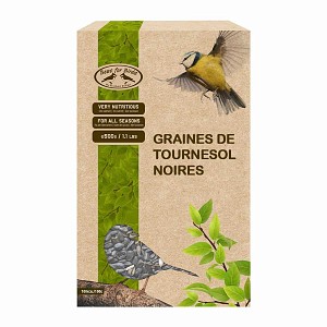 Graines de tournesol noires pour oiseaux 500g