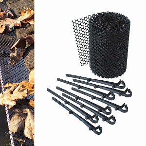 Grillage Protège gouttière 6mx15cm - lot de 2