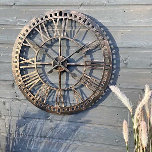 Horloge romaine extérieure bronze 61cm