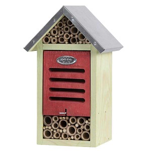 Hôtel à insectes bois FSC, toit en zinc H. 32,5cm