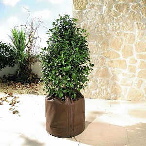 Housse de protection hivernale pour pot de fleur