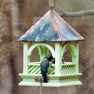 Mangeoire à oiseaux Bempton - toit en cuivre