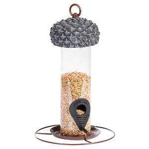 Distributeur de graines pour oiseaux Gland H. 27cm