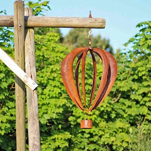 Mobile montgolfière en fer brut