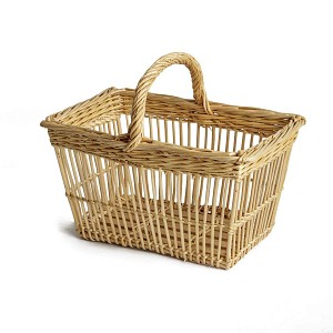 Panier en osier naturel rectangle