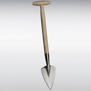 Pelle à plantation Sneeboer en inox et frêne