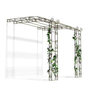 Pergola adossée en fer