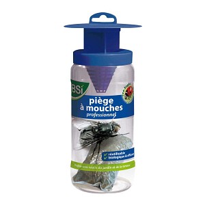 Piège à mouches réutilisable avec appât naturel
