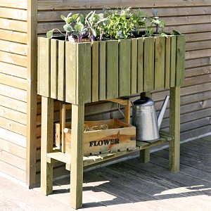 Carré potager en bois sur pied - Haut. 80cm