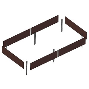 Carré potager modulable en acier H. 25cm