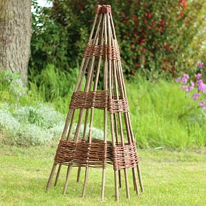 Tuteur tipi structure en noisetier - Plantes grimpantes et tomates
