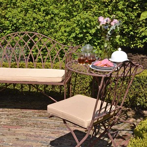 Salon de jardin Sophia en acier style fer forgé