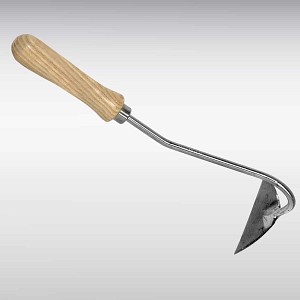 Sarcloir à main demi-lune Sneeboer en inox et frêne