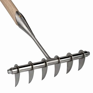 Scarificateur pelouse manuel 6 dents en inox Sneeboer