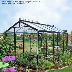 Serre de jardin Prestige ACD rétro Laqué Noir