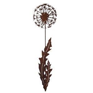 Silhouette déco en métal - pissenlit sur tige