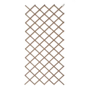 Treillage extensible en aluminium imitation bois H. 180cm