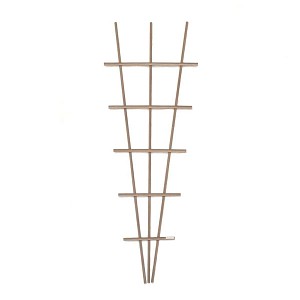 Treillage éventail en aluminium imitation bois H. 180cm