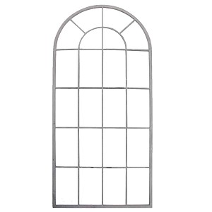 Treillage arrondi en acier pour plantes grimpantes H. 140cm