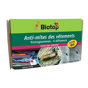Trichogrammes, Anti mites des vêtements - 1 boite (4 semaines)